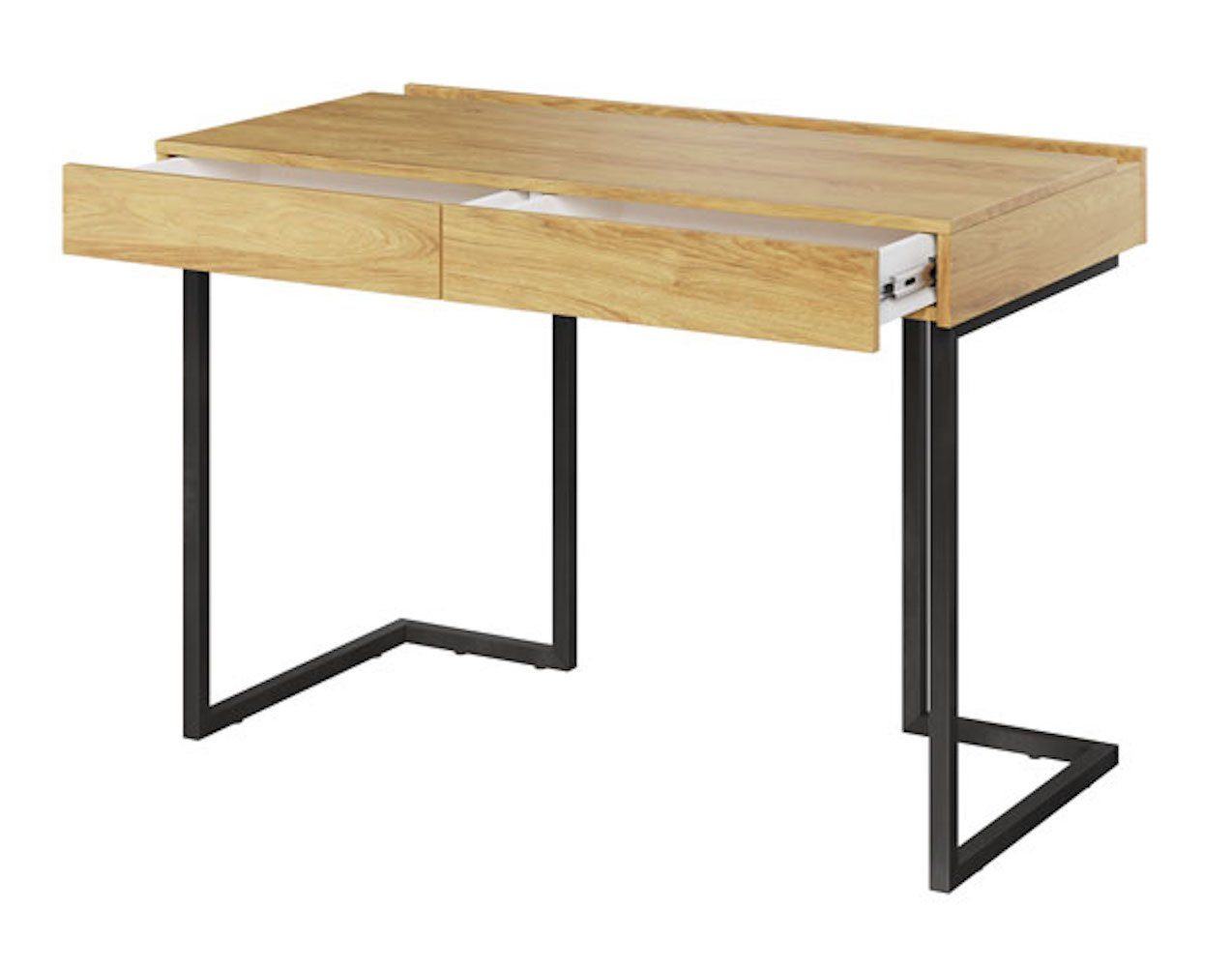 Hickory Natur 110x61x76cm Teen Feldmann-Wohnen Schreibtisch Flex,