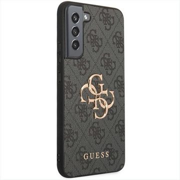 Guess Handyhülle Guess 4G Big Metal Logo Collection Hardcase Hülle Cover für Samsung Galaxy S23 Plus Grau