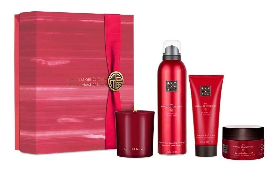 Rituals Pflege-Geschenkbox The Ritual of AYURVEDA Geschenkset Mittel Frauen  & Männer Beauty Set, 4-tlg.