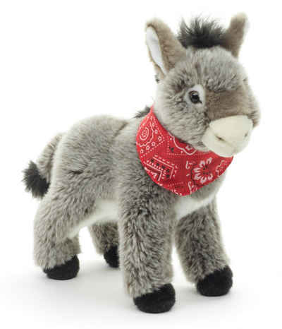 Uni-Toys Kuscheltier »Esel mit Halstuch, stehend - 30 cm (Höhe) - Plüsch-Esel - Plüschtier«, zu 100 % recyceltes Füllmaterial
