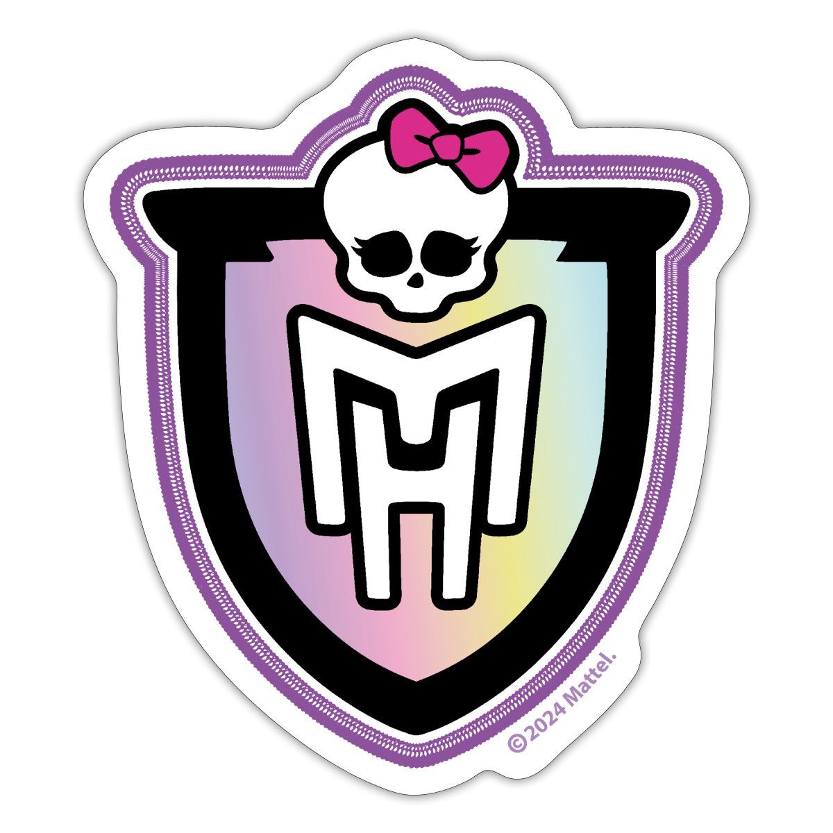 Aufkleber Monster High™ Logo Mit Totenkopf Sticker Aufkleber