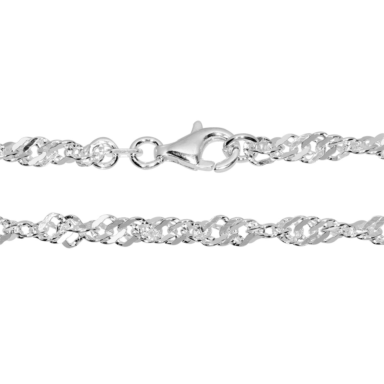 OSTSEE-SCHMUCK Silberkette Ostsee-Schmuck Kette Singapur 3,3 günstig online kaufen