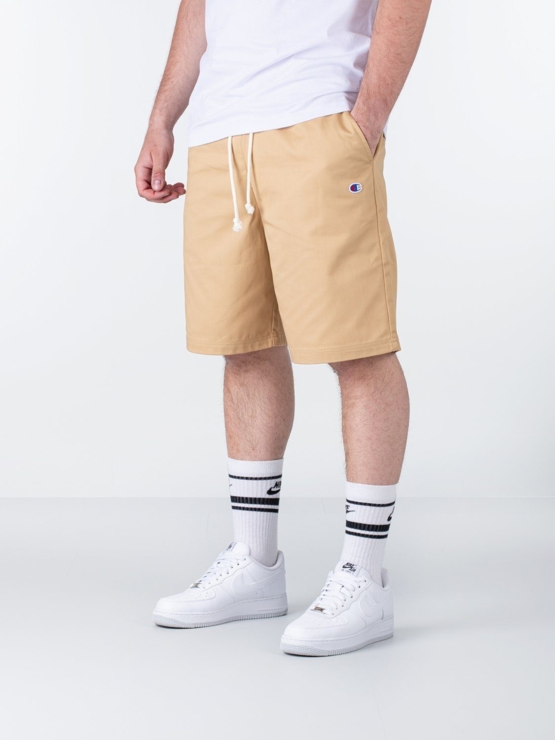 Shorts Weave Champion Champion Shorts Beige Reverse