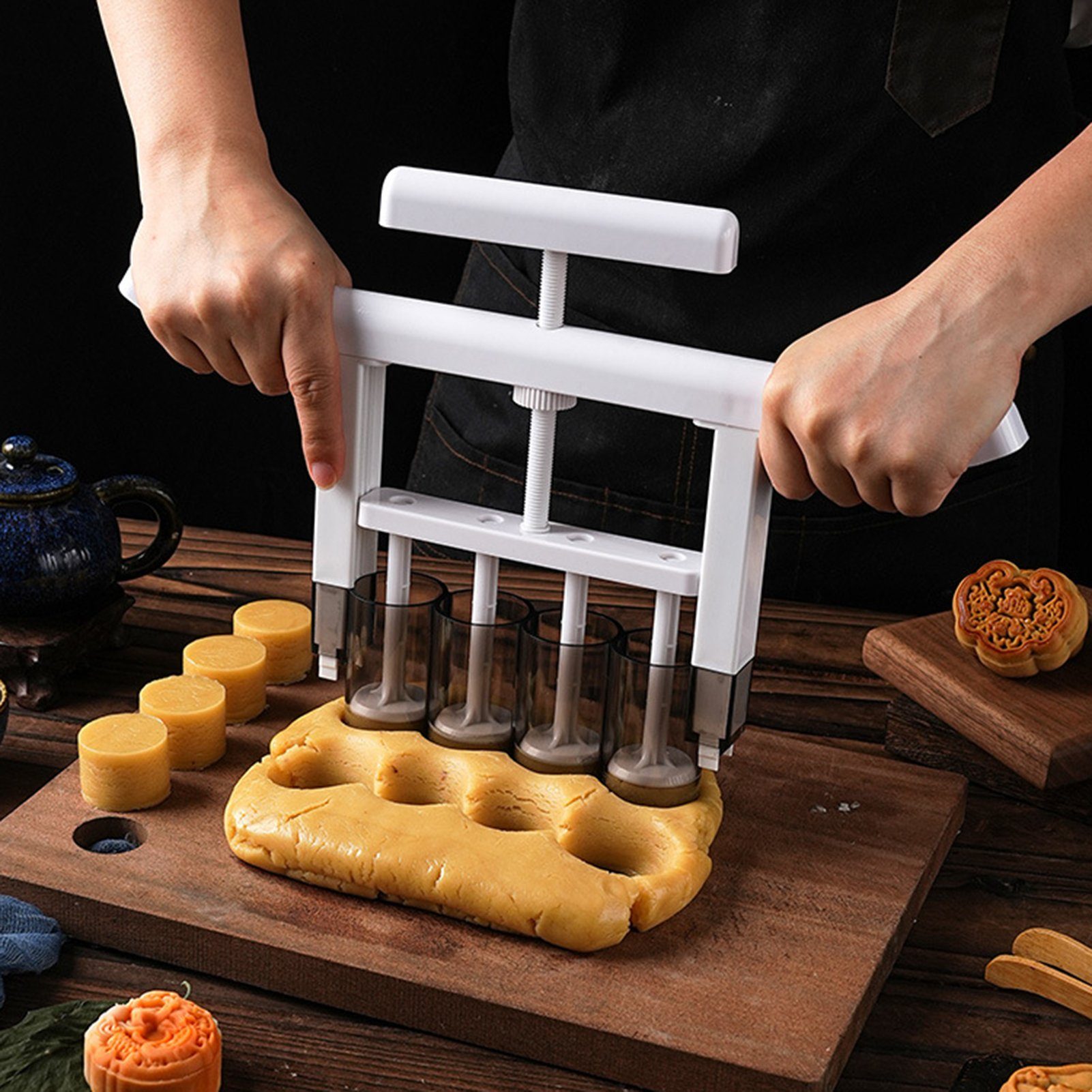 DIY Form Werkzeug Obstkuchenform Füllung Rutaqian Mondkuchen machen