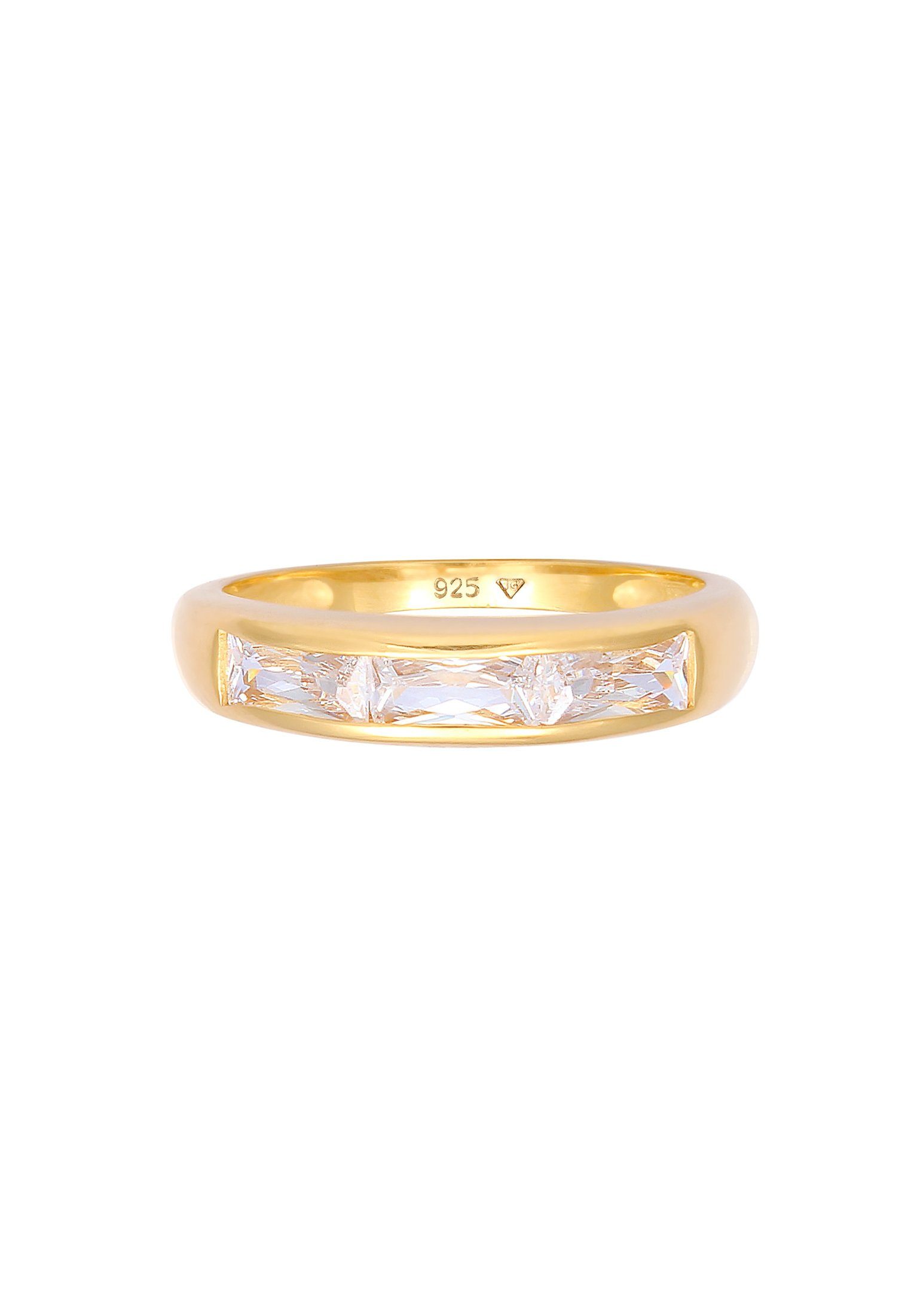Elli Fingerring Zirkonia Funkelnd Rechteck 925 günstig online kaufen
