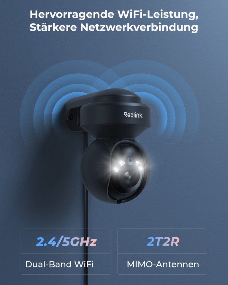 Thumbnail - Reolink Überwachungskamera WLAN E1 Serie PT Cam 5MP ProHD AF (Außenbereich, Zoom,Auto-Tracking,2K+,Personen- & Autoerken...