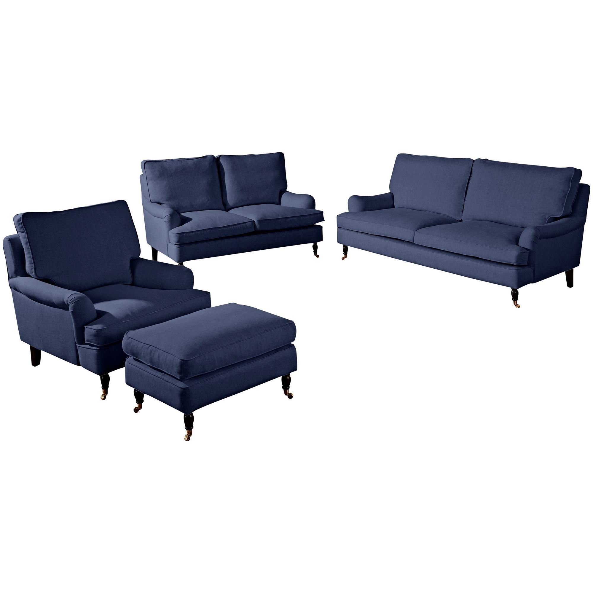 58 aufm Kessel Sofa Sofa 3-Sitzer (2-geteilt) Kathi Bezug Flachgewebe, Sparpreis inkl. Kostenlosem Versand 1 Teile, hochwertig verarbeitet,bequemer Sitz