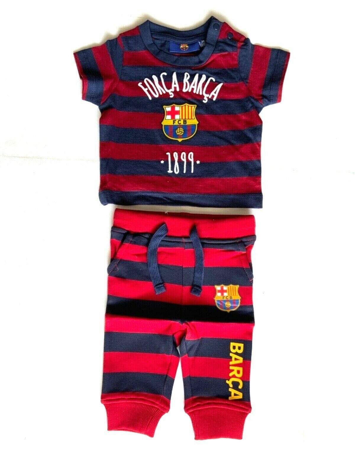FC Barcelona Jogginganzug FC Barcelona Kinder Set, FC Barcelona Baby Joggers & T-Shirts FC BARCA Rot/Blau (2-tlg)