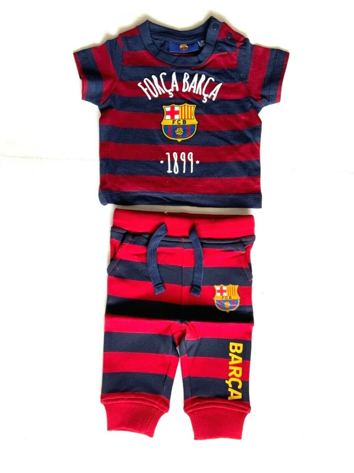 FC Barcelona Jogginganzug FC Barcelona Kinder Set, FC Barcelona Baby Joggers & T-Shirts (2-tlg)