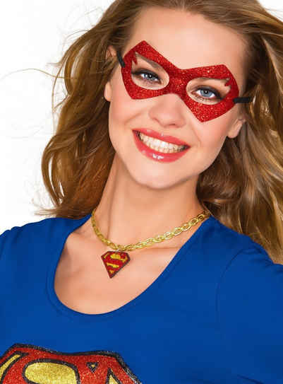 Rubie´s Kostüm Supergirl Halskette, Superheldin Schmuckstück aus dem Hause DC Comics
