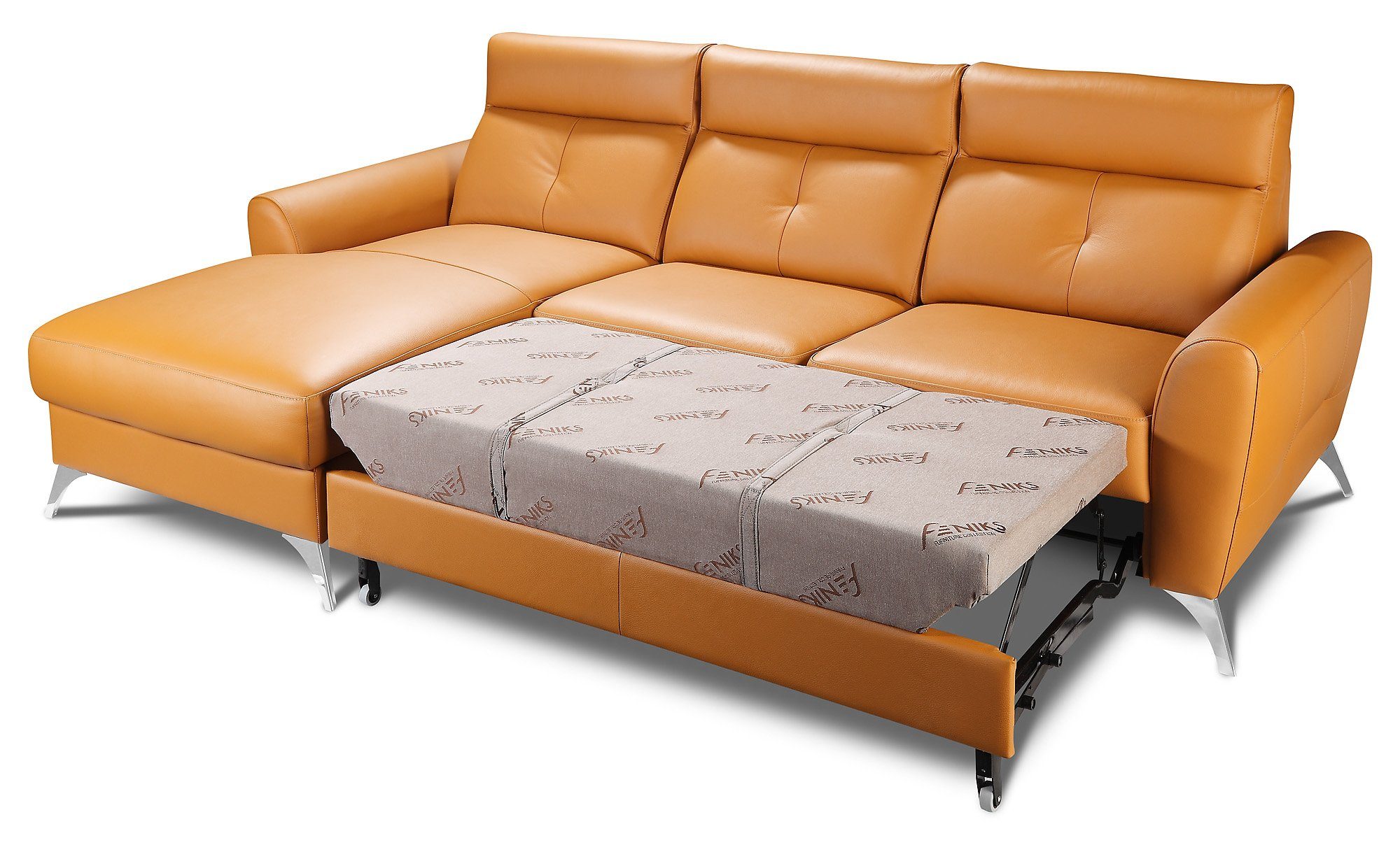 Eck Garnitur Sofa Couch Sitz Polster Leder JVmoebel Wohnlandschaft Design Ecksofa,