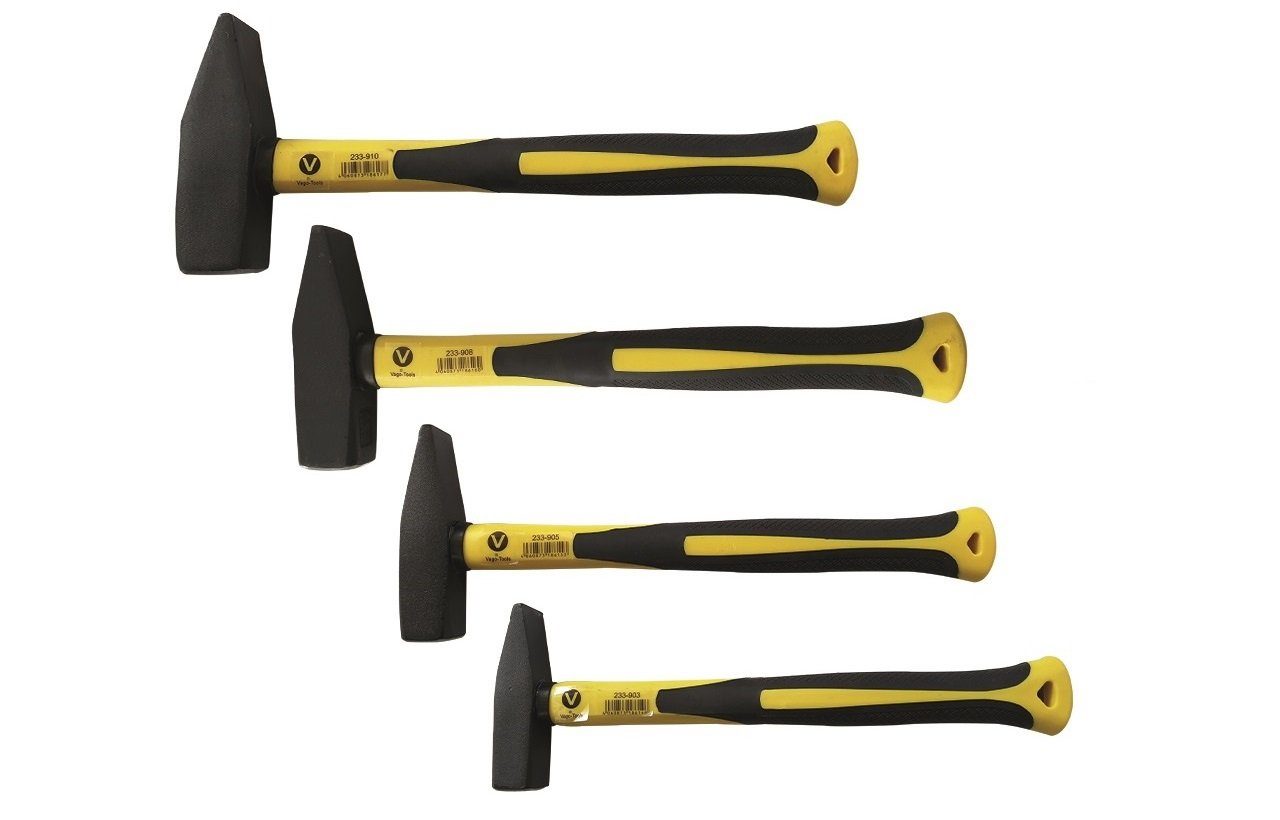 VaGo-Tools Hammer Schlosserhammer Hammer 300/500/800/1000g 4 tlg Set