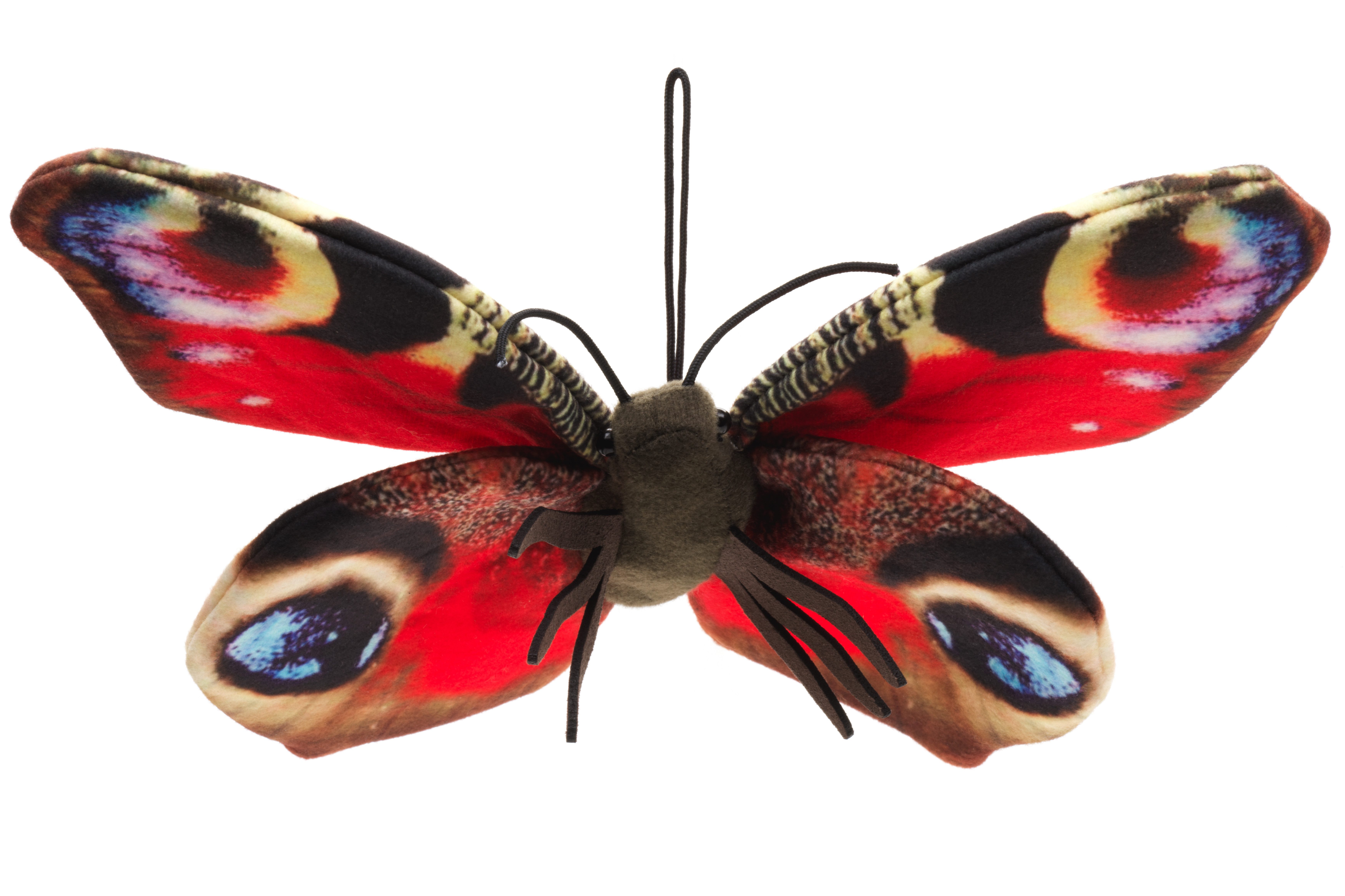 Uni-Toys Kuscheltier Schmetterling (mit Schlaufe) - Verschiedene Farben - Plüschtier, zu 100 % recyceltes Füllmaterial