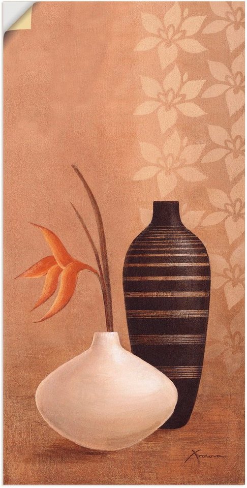Artland Wandbild Bauschige Vasen, Vasen & Töpfe (1 St), als Leinwandbild,  Poster, Wandaufkleber in verschied. Größen