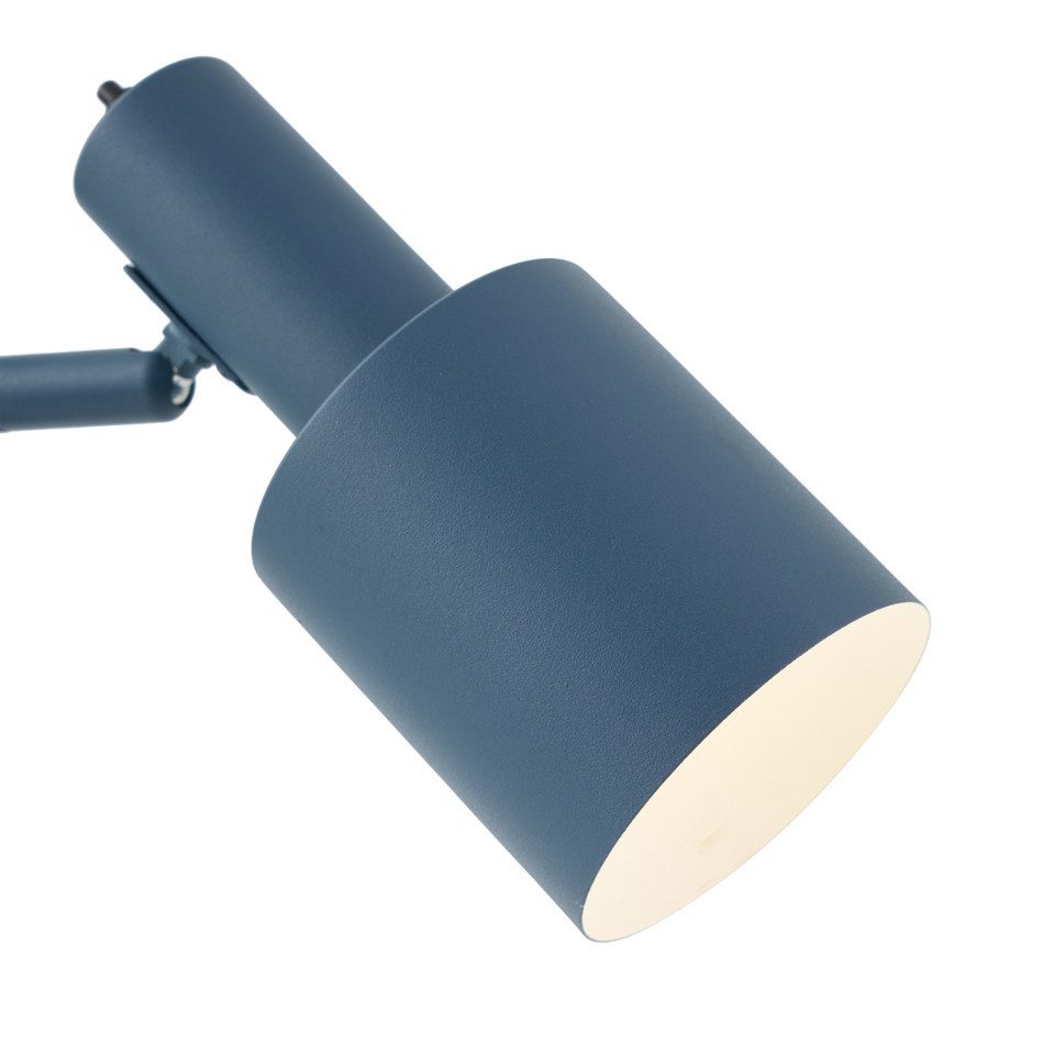 Qazqa Tischleuchte Stijn, ohne Leuchtmittel, E27, Blau, Modern, Metall, 1-f günstig online kaufen