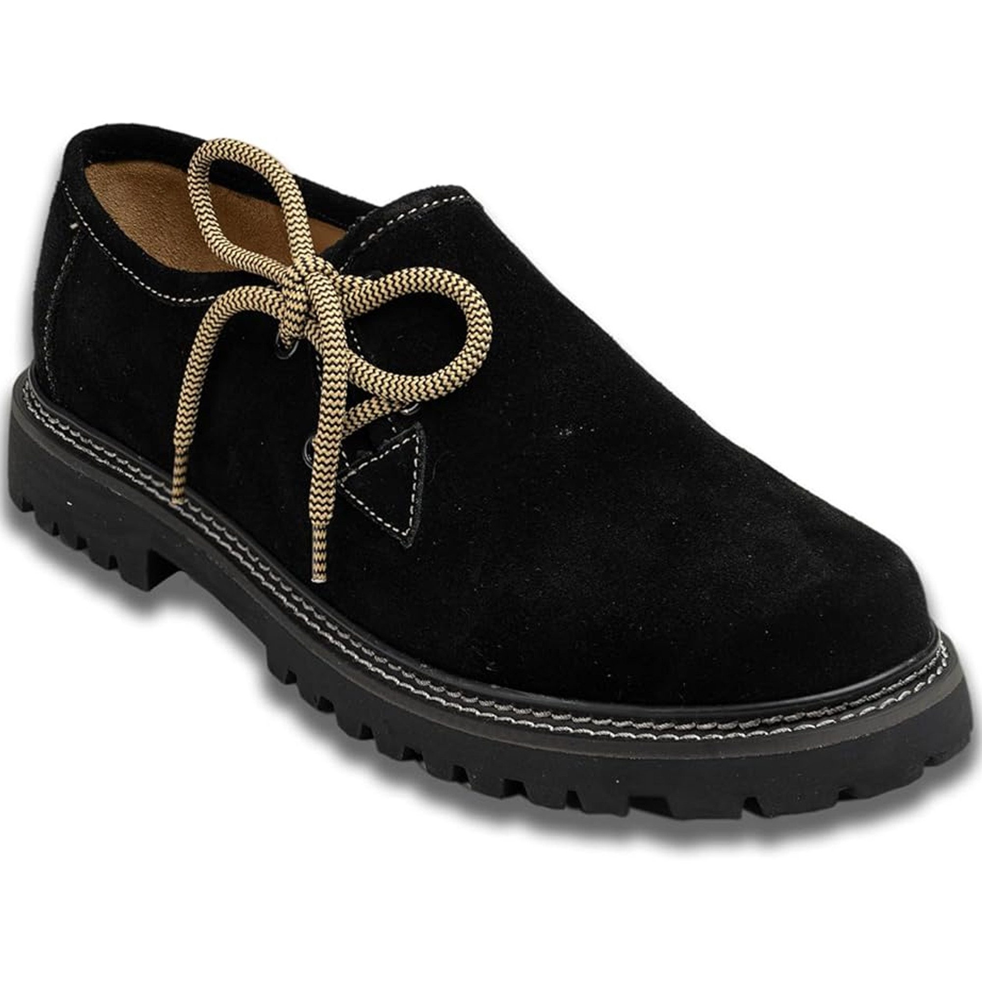 German Wear GW1800-VL Haferlschuh Trachtenschuhe Original Haferlschuhe Lederschuhe Wildleder 2x Senkel