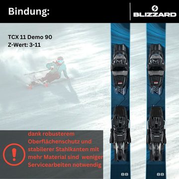 BLIZZARD Ski, Damen Ski Blizzard Pearl 88 2024 + Bindung Marker TCX 11 Z3-11