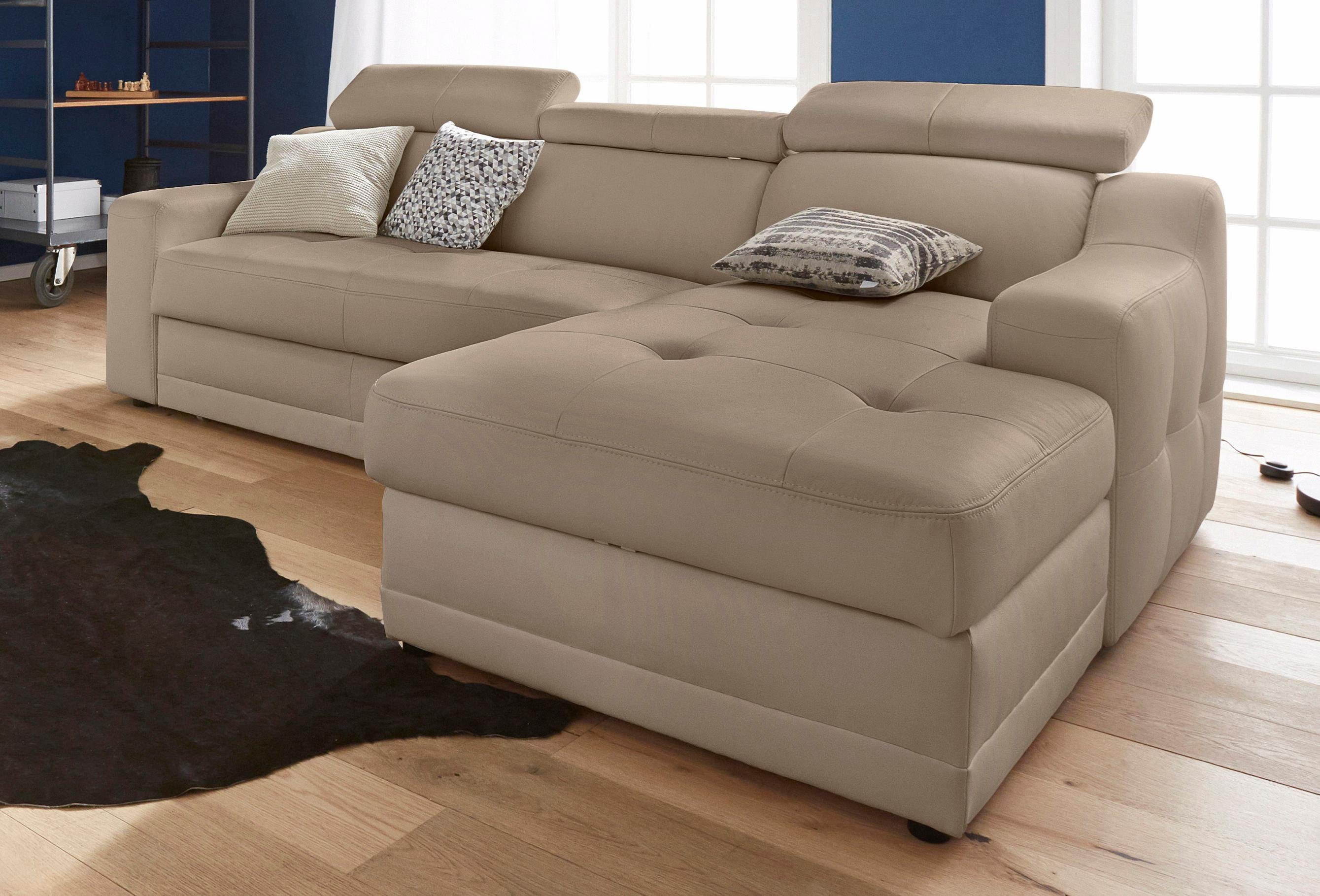 exxpo - sofa fashion Ecksofa "Lotos, bequem und funktionell, Federkern, Bre günstig online kaufen
