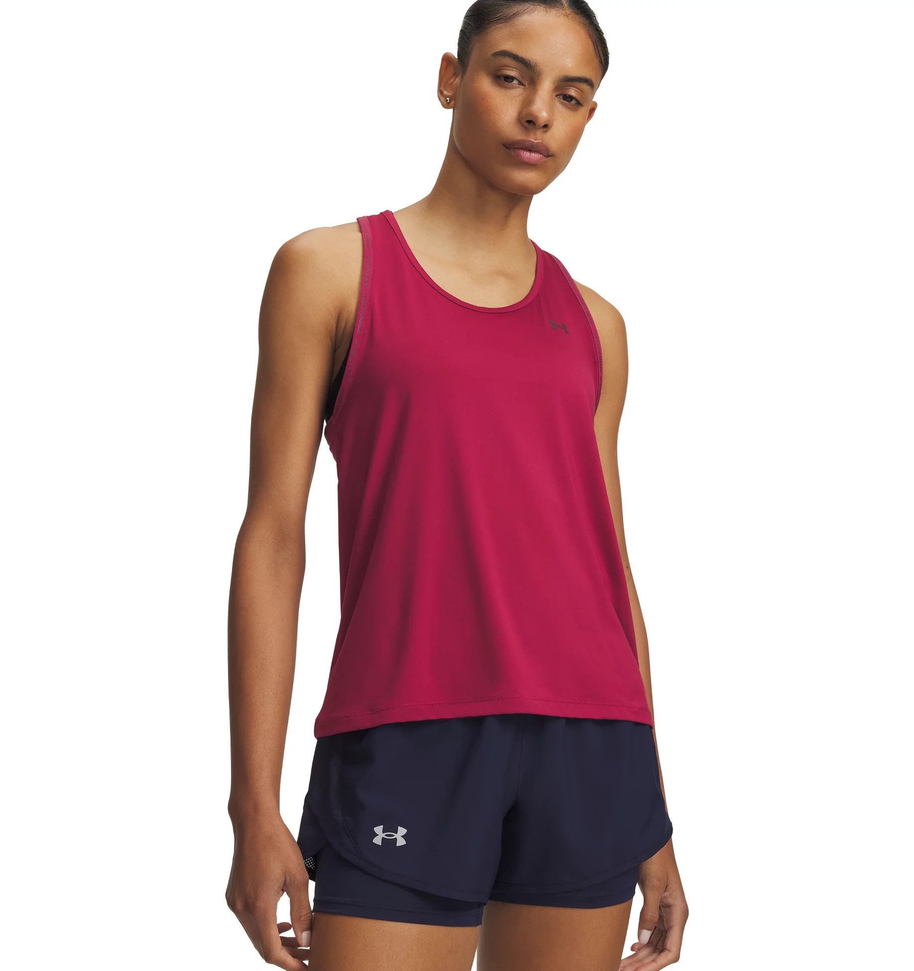 Under Armour® Tanktop TECH KNOCKOUT TANK ärmelloses Design, mit Rundhalsausschnitt, aus Polyester und Elasthan