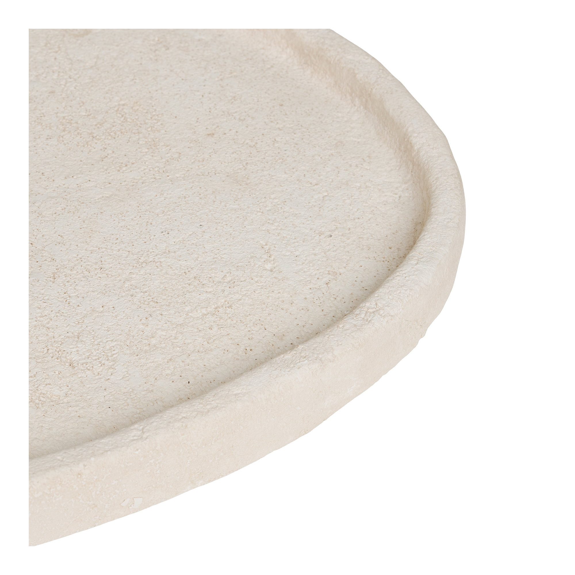 tinkaro Servierplatte Tablett Zement 35 x 30 x 2,5 cm Beige, Zement, (1-tlg)