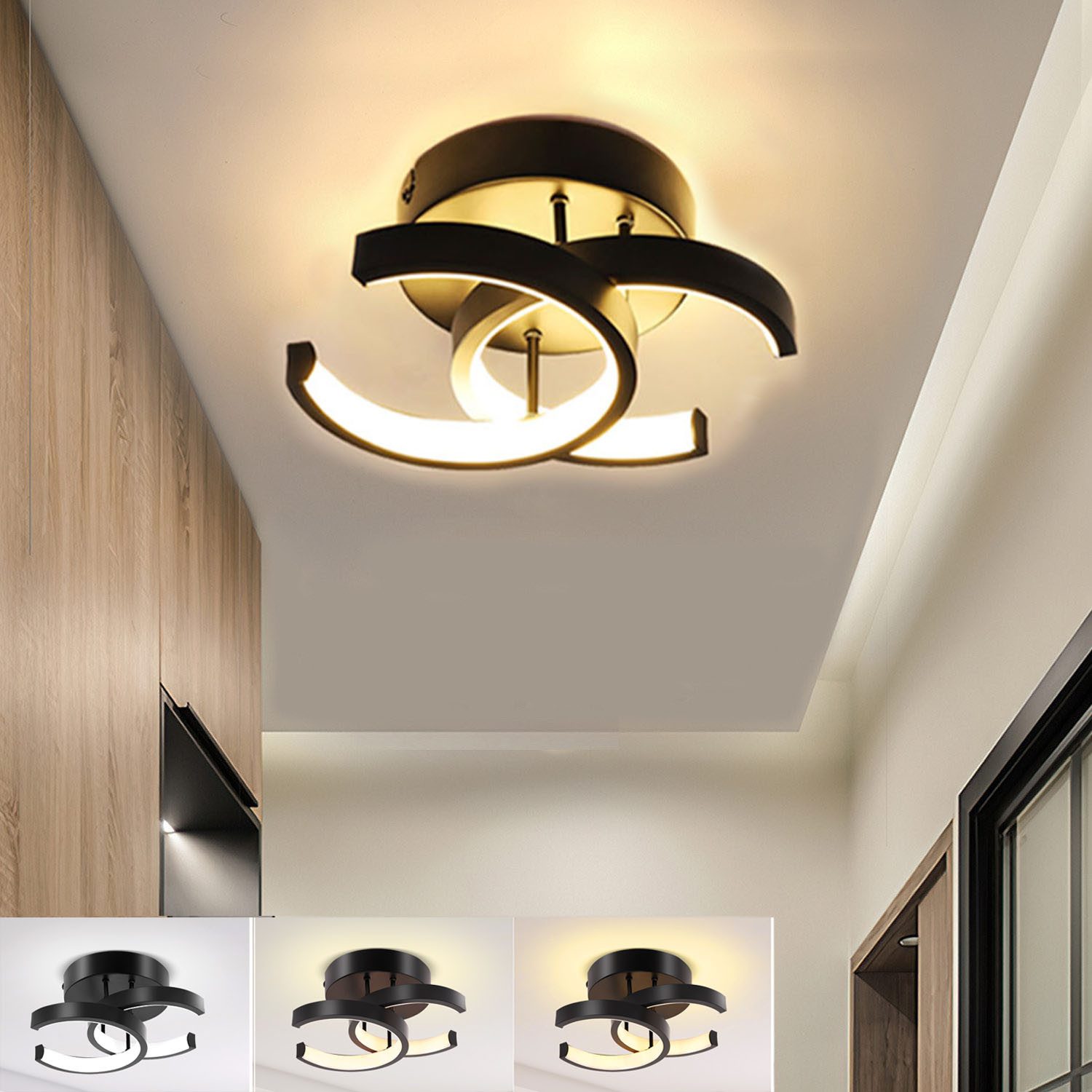 oyajia Deckenleuchte Modern LED Deckenleuchte,12W 1200lm günstig online kaufen