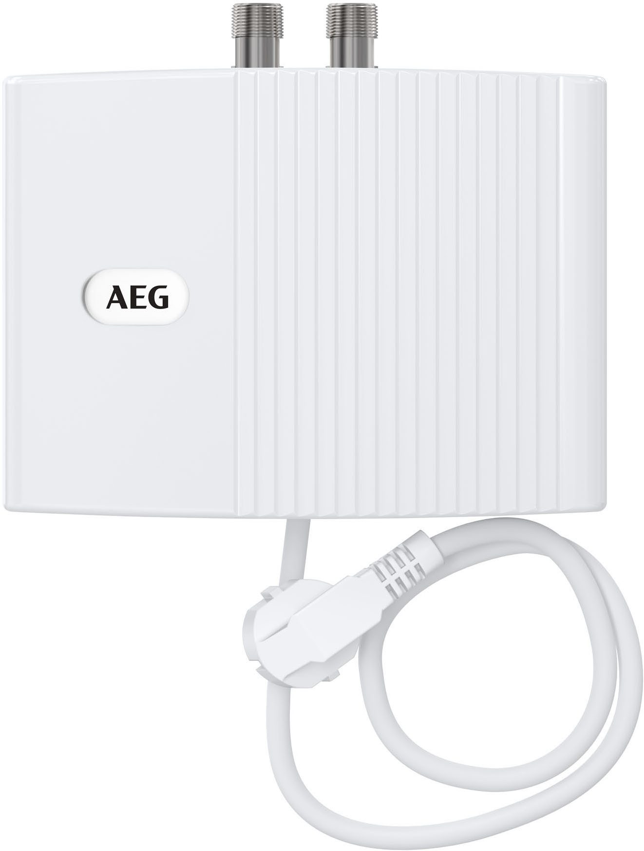 AEG Haustechnik Klein-Durchlauferhitzer MTH 350 f. Handwaschbecken, 3,5 kW, m. Stecker, hydraulisch, 230V, hydraulisch, drucklos