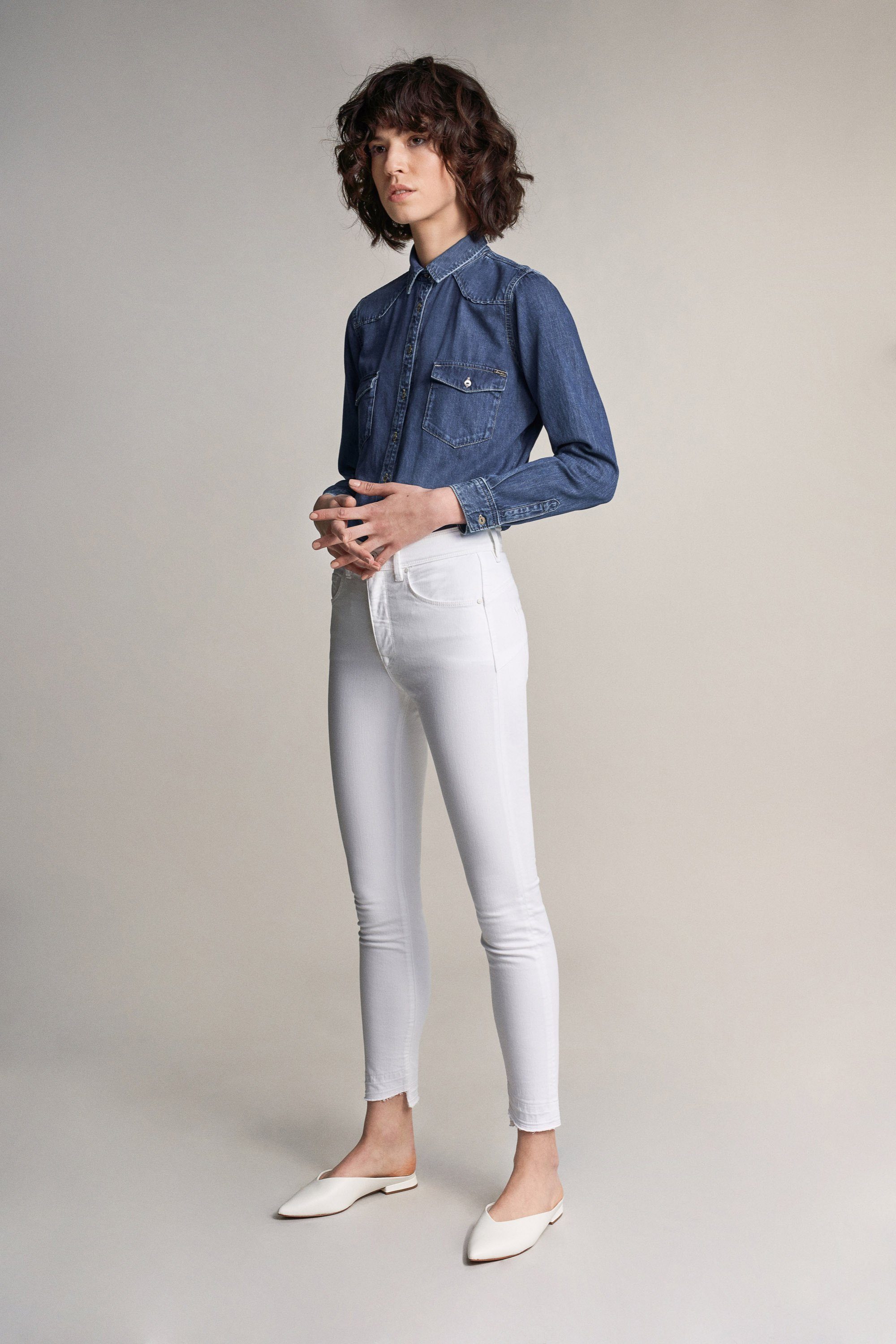 Salsa Stretch-Jeans SALSA JEANS GLAMOUR SECRET 121088.0001 PUSH white CAPRI IN
