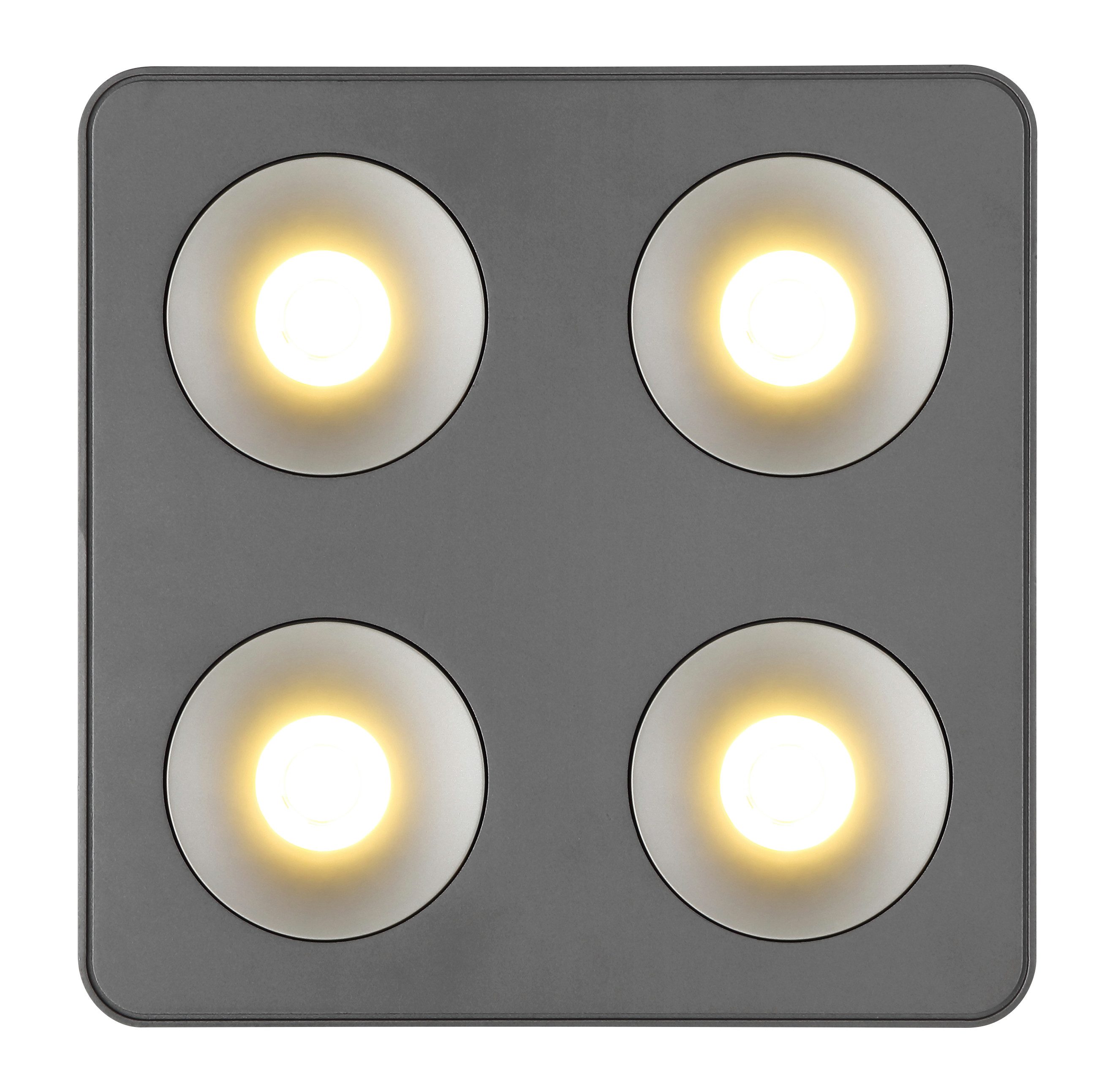 GLOBO LIGHTING LED Deckenstrahler HANGARAU, LED fest integriert, Warmweiß, Spot/grau/3000K/Flur/Wohnbereich/LxBxH: 1800x85x185mm