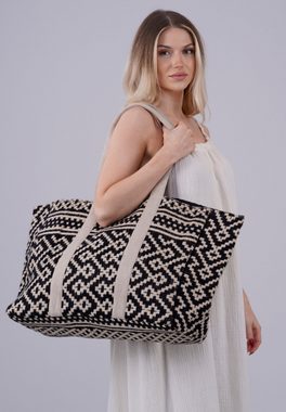 YC Fashion & Style XL-Strandtasche XXL Indische Hippie-Baumwolltasche in Ethno-Design, mit geräumigem Hauptfach, im praktischen Design