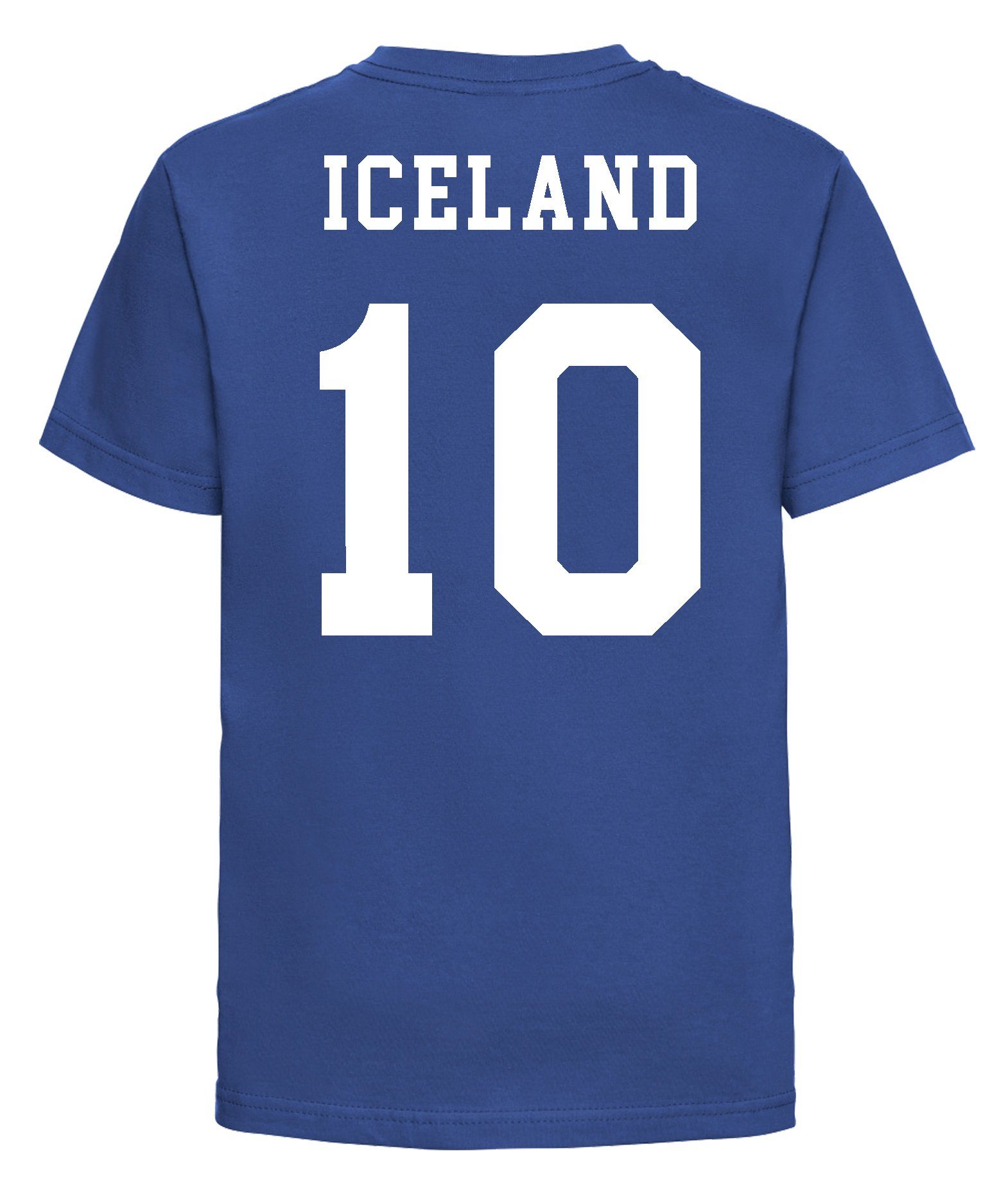 Youth Designz Motiv im mit Fußball Island T-Shirt Trikot Kinder T-Shirt trendigem Look