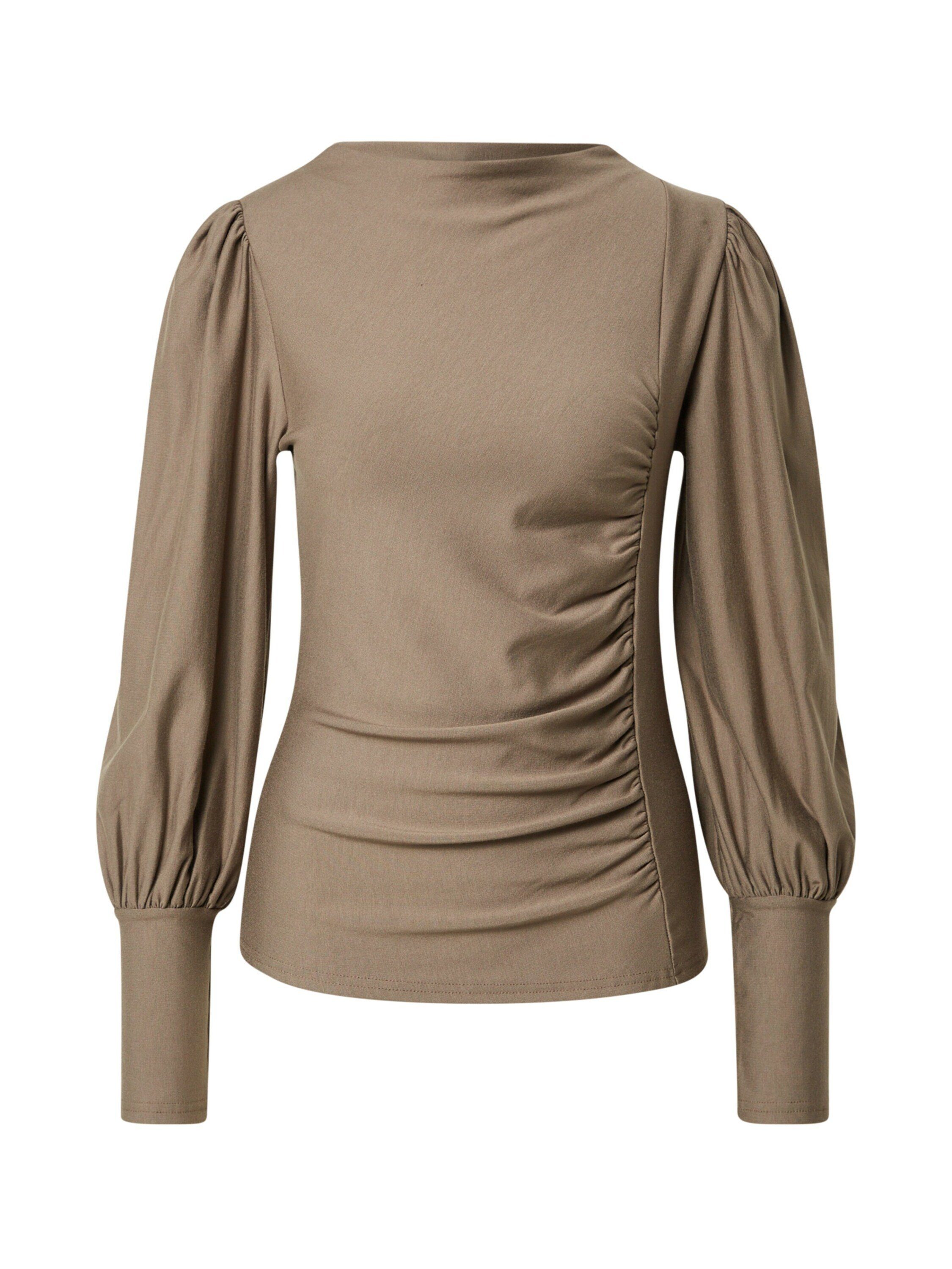 Gestuz Langarmshirt Rifa (1-tlg) Drapiert/gerafft