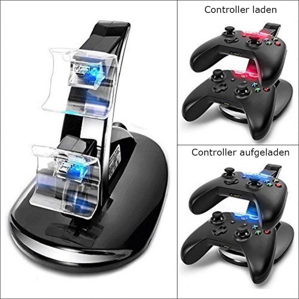 Gamedealer Konsolen-Ladeaufsteller Controller Ladestation Ladegerät Ladeaufsteller passend für XBOX ONE, (1-tlg)
