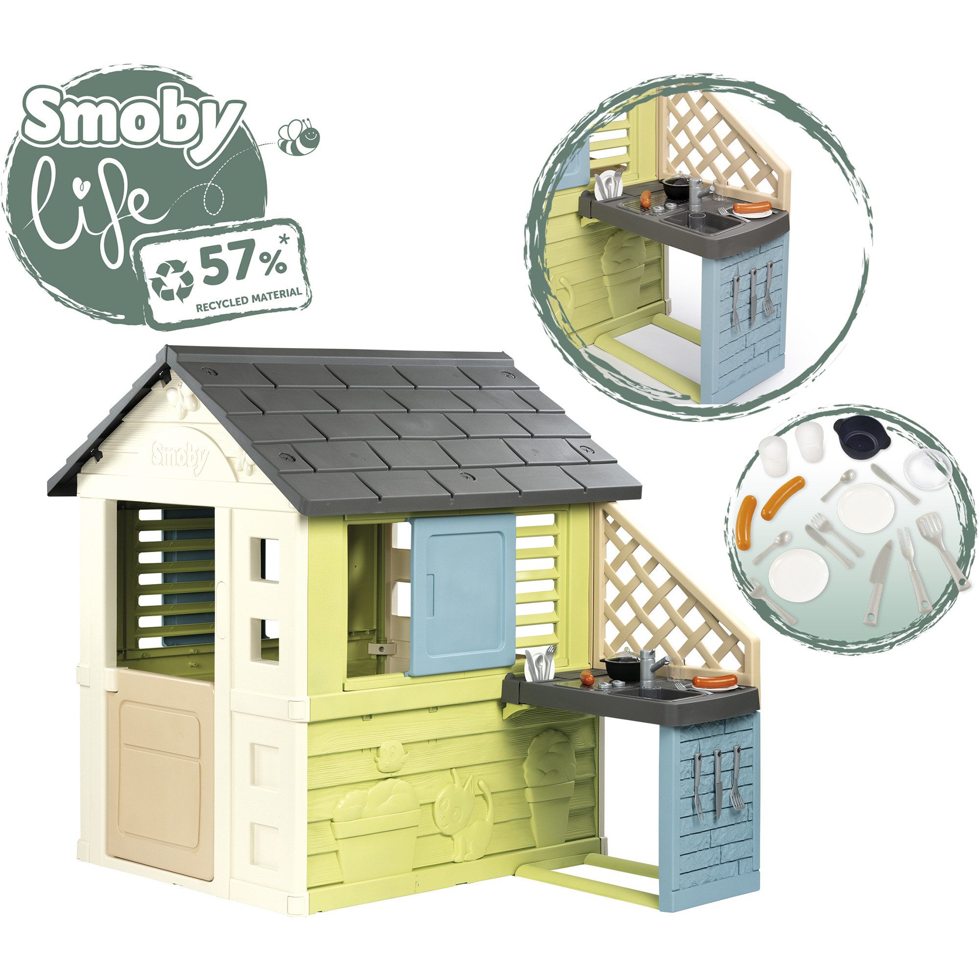 Smoby Spielhaus Smoby Life Spielhaus Pretty mit Küche