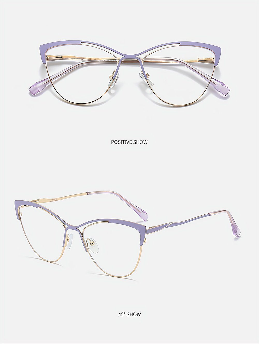 PACIEA Brille Blaue braun lichtbeständige Computerbrille Arbeitsbrille