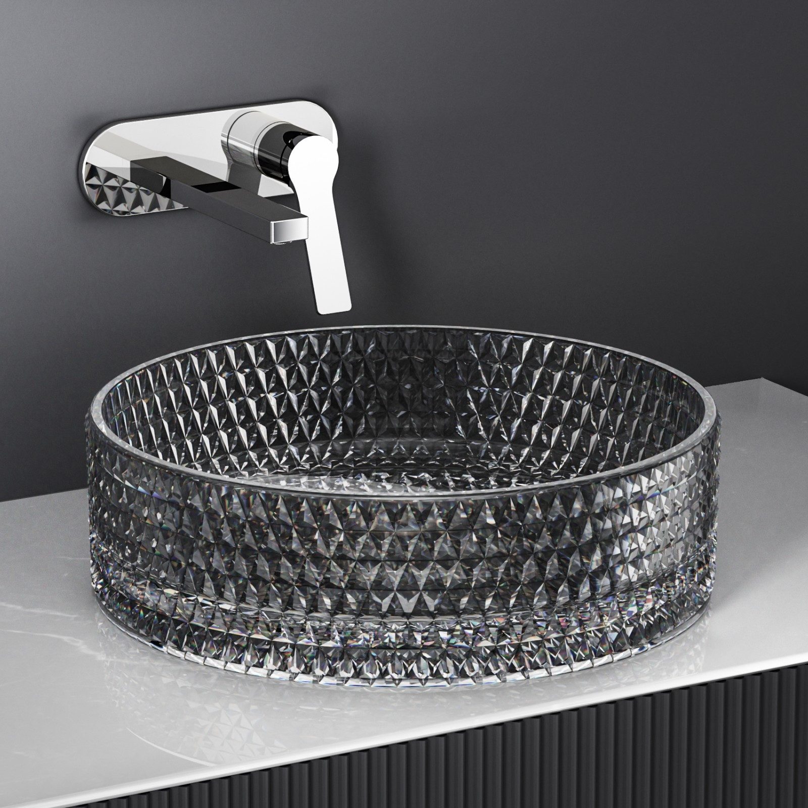 EMKE Aufsatzwaschbecken Oval Waschschüssel Waschbecken gehärtetes günstig online kaufen