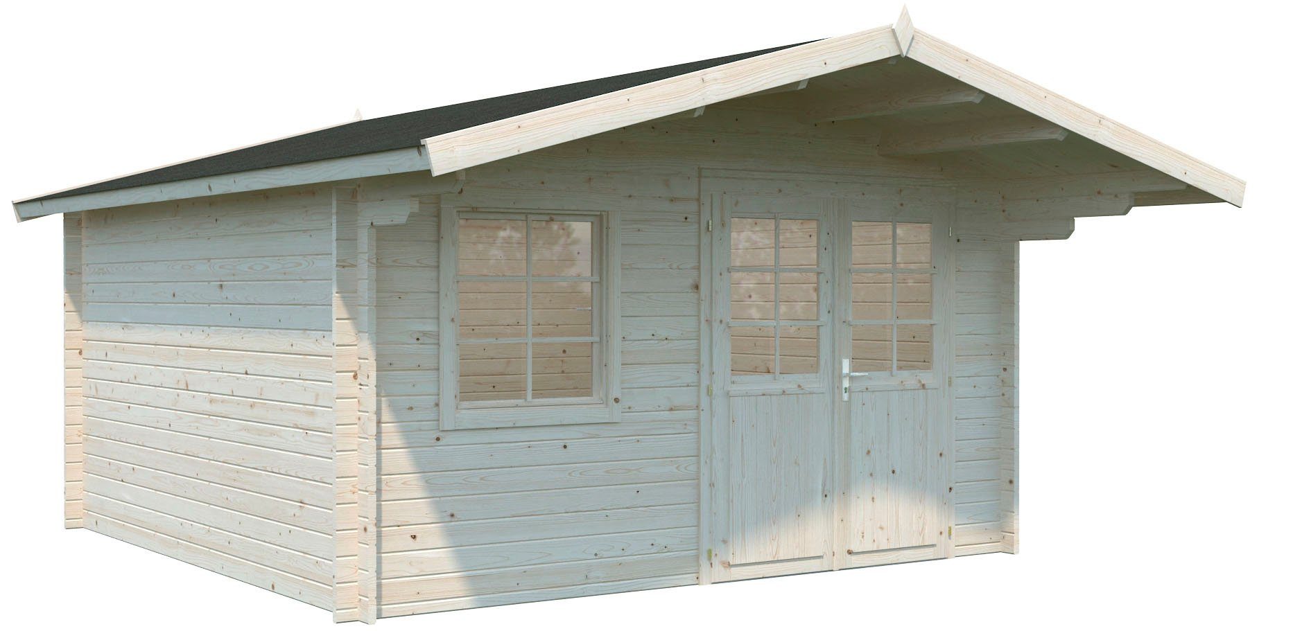 Palmako Gartenhaus B_ritta, BxT: 454x412 cm, 14,6 qm, 5 Jahre gemäß den  Garantie-Bedingungen