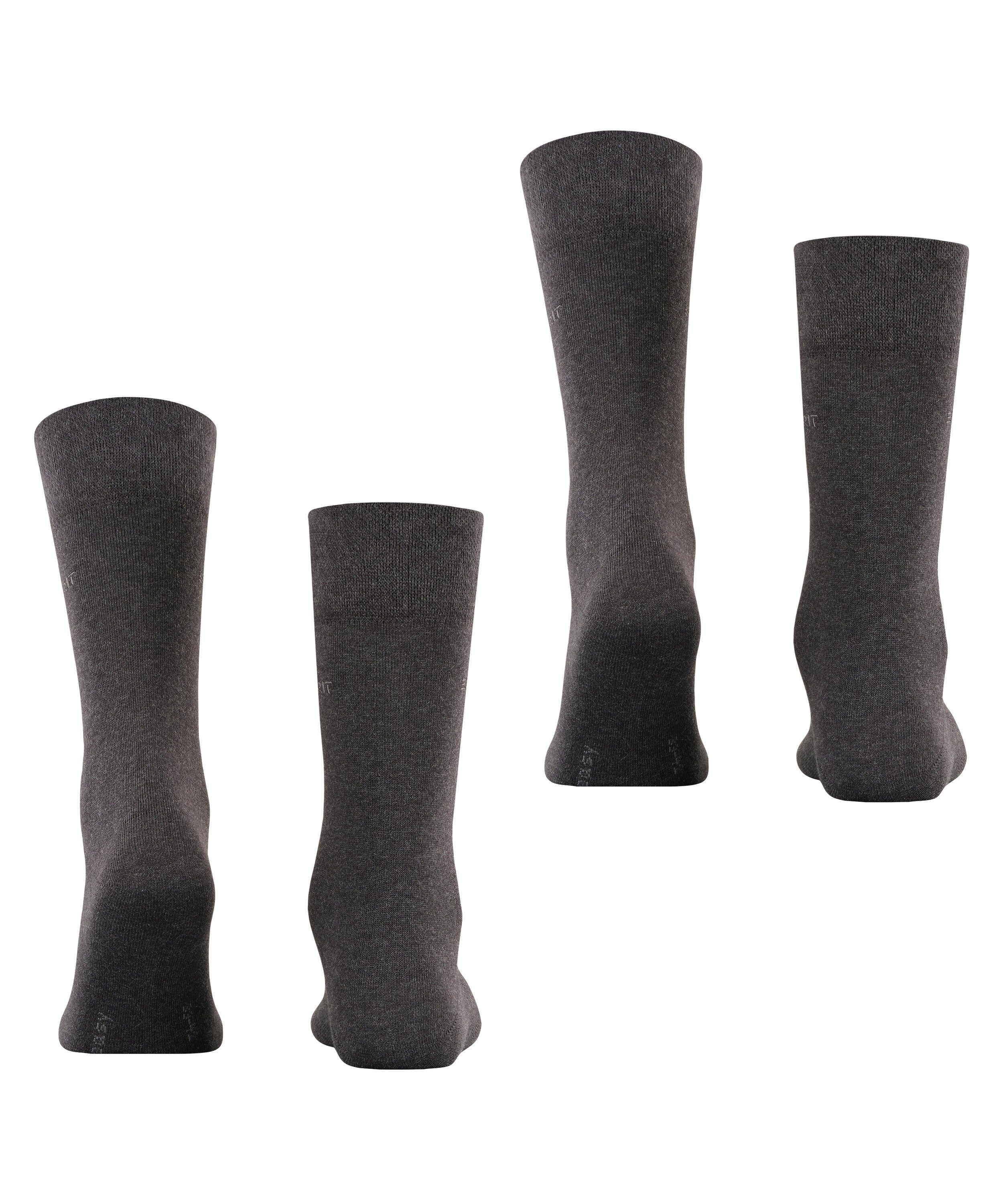 Esprit Socken Basic Easy 2-Pack (2-Paar) mit druckfreiem Komfortbund