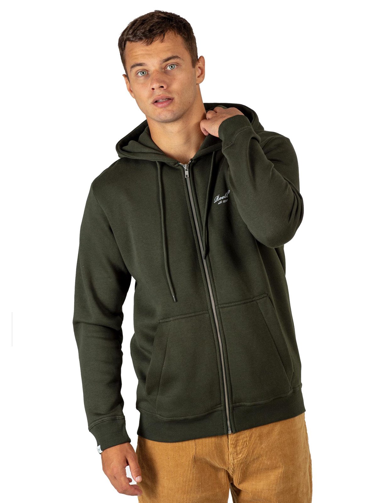 REELL Kapuzensweatjacke Reell Staple Logo Zip Hoody (1-tlg)