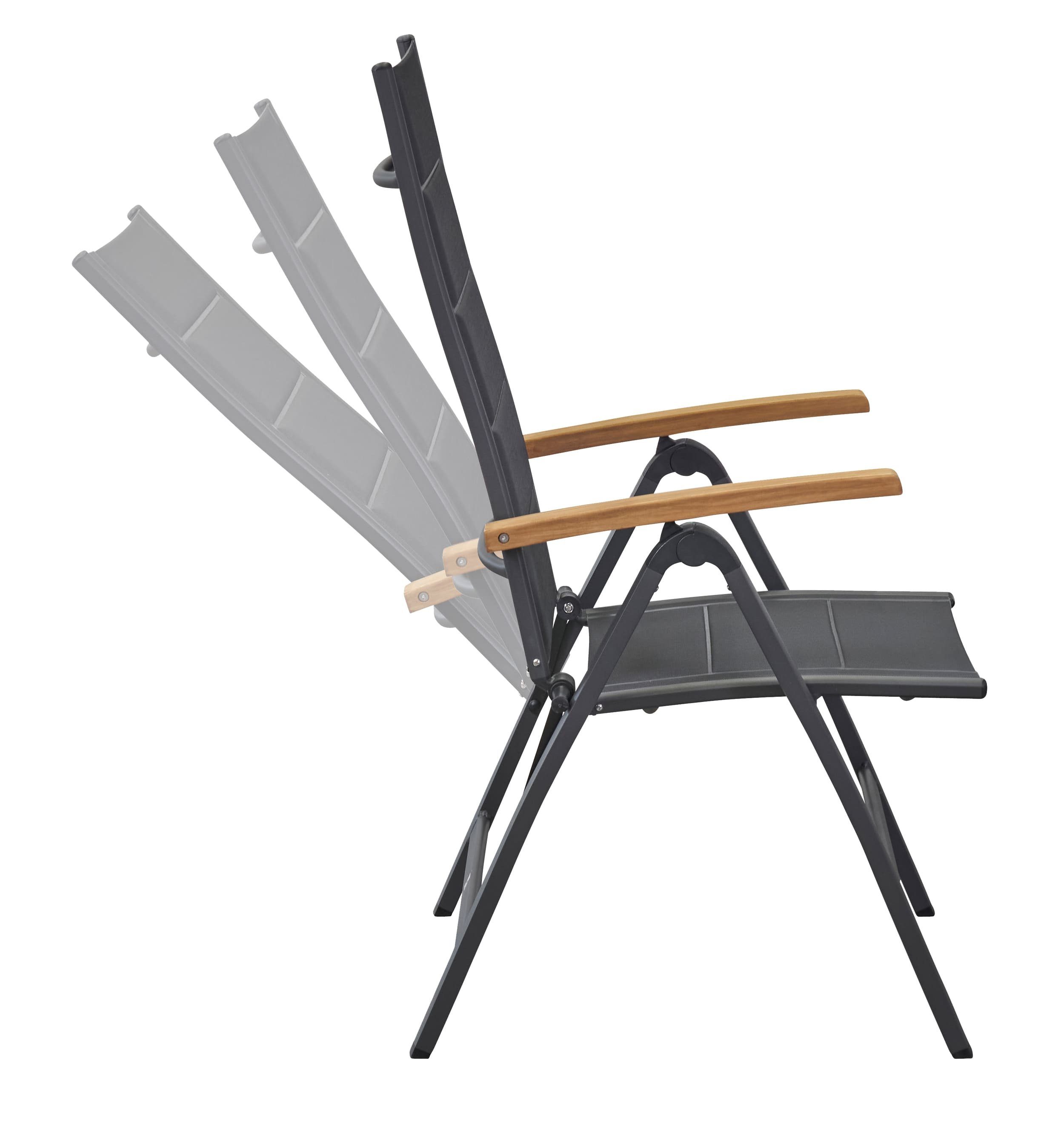 LC Garden Gartenstuhl Unicamo Klappsessel Textilen anthrazit/anthrazit – Bild 5 von 5