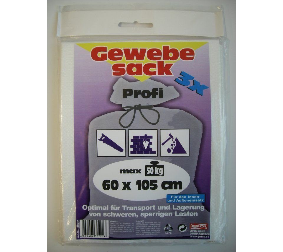 1050 ca. weiß Jufol Müllsackständer Gewebesäcke mm, x 600 3 50g/m²