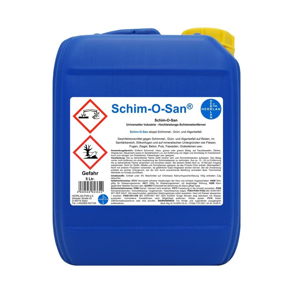 Top-Verkaufsförderung HERRLAN Schim-O-San I Kanister Liter Schimmelentferner 5 I