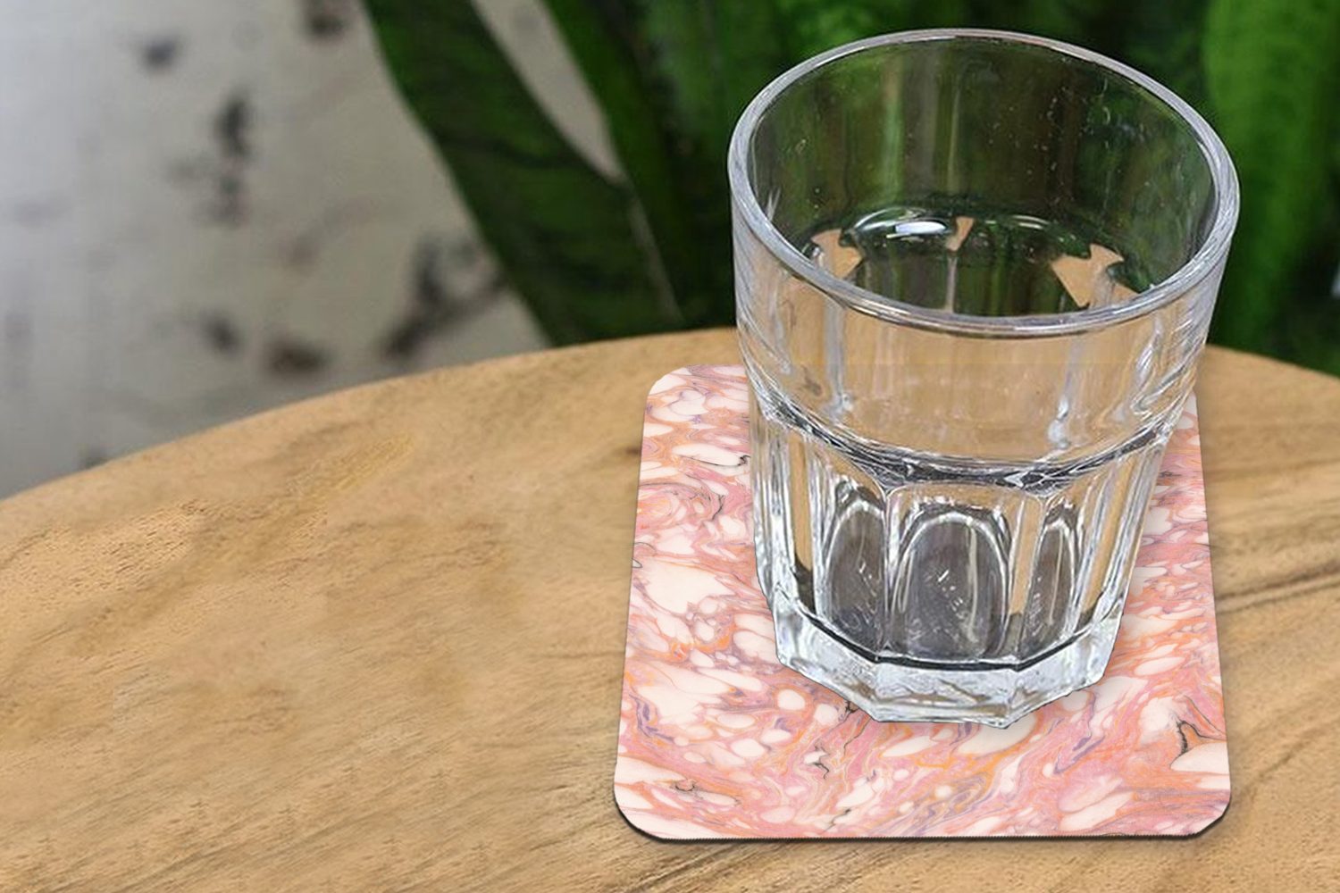 Rosa Marmor Gläser, Korkuntersetzer, 6-tlg., Untersetzer, MuchoWow Seifenblasen, Tischuntersetzer, - Glasuntersetzer, für Glasuntersetzer - Tasse Zubehör