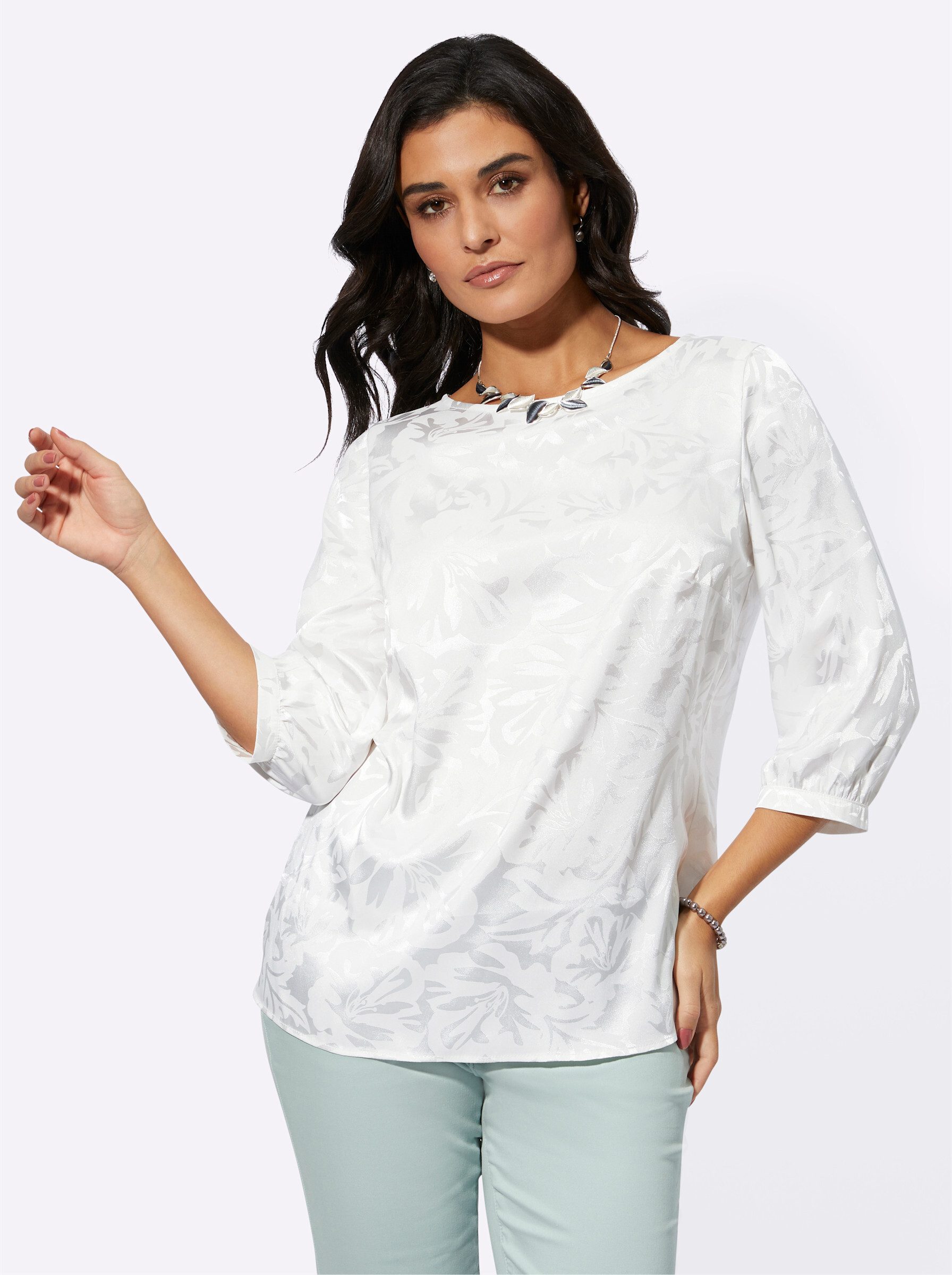 Klassische Bluse Schlupfbluse