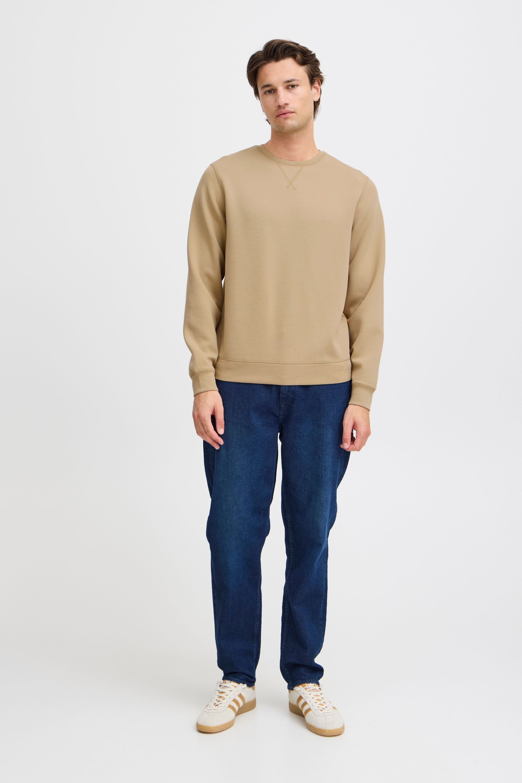 Blend Rundhalspullover BHSweatshirt Klassischer Sweatpullover mit Rundhalsausschnitt