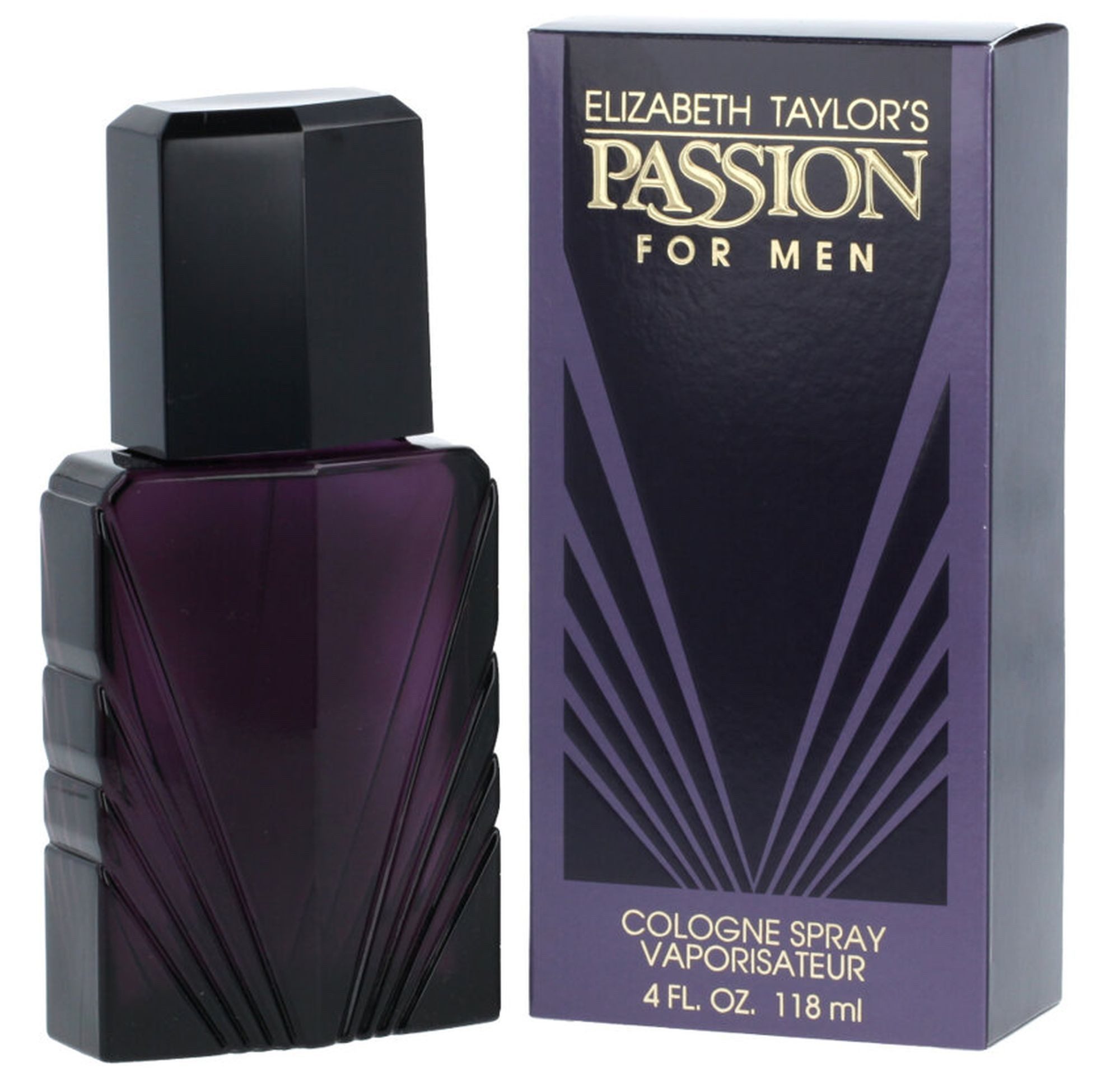 Elizabeth Taylor Duft-Set Passion for Men Eau de Cologne (EDC) Herren Spray, Würzig-holziger Duft mit Lavendel, Muskatnuss und Sandelholz