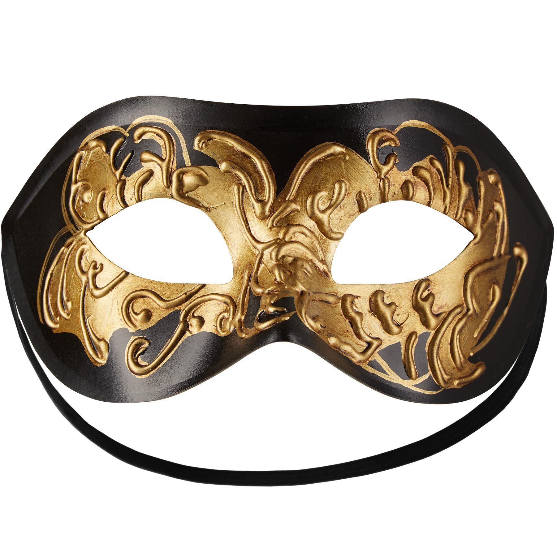 dressforfun Kostüm Venezianische Maske mit Verzierung, Elegante Halbmaske in Einheitsgröße