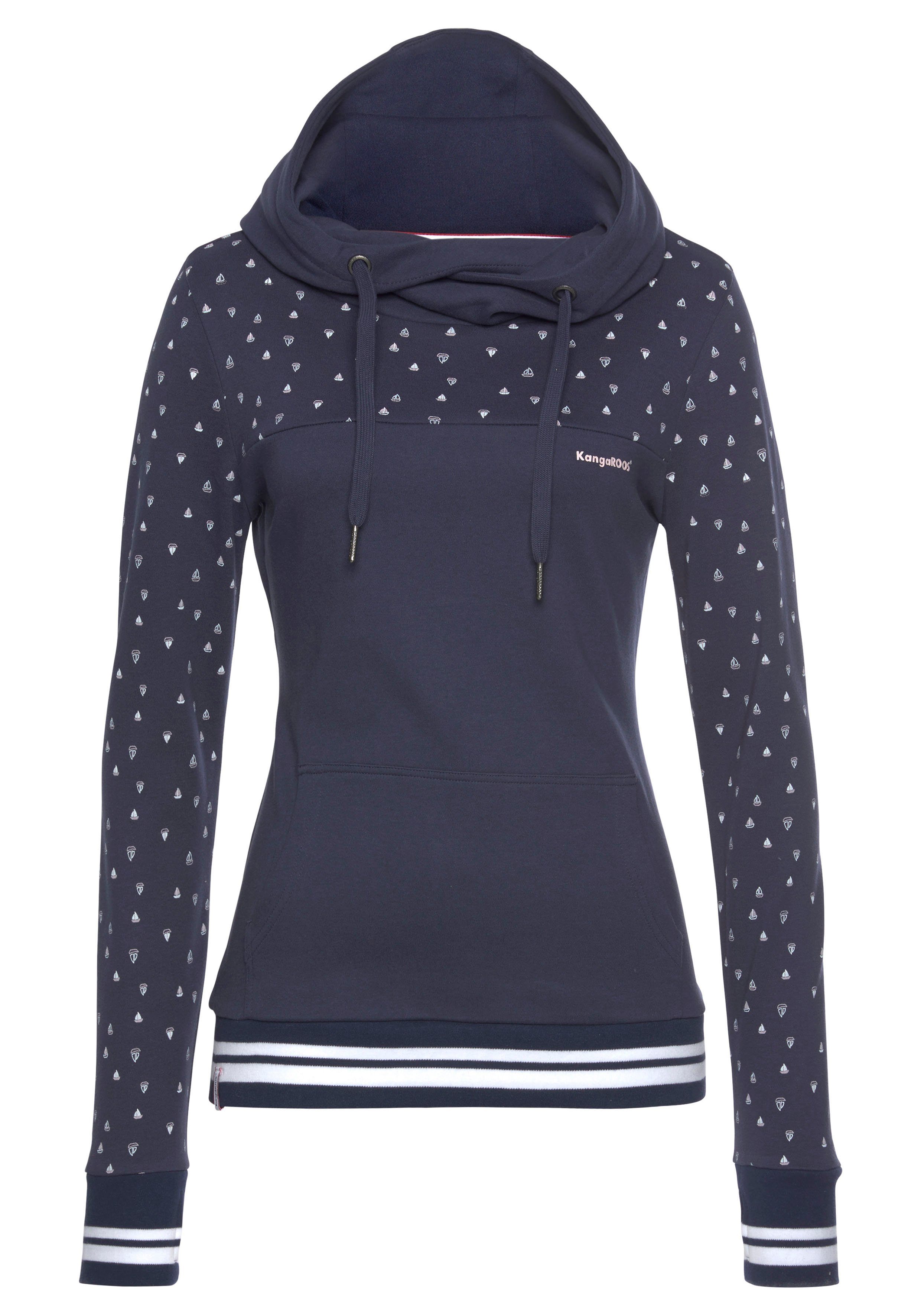 KangaROOS Hoodie Langarm, figurbetonter Schnitt, aus Baumwolle, mit Kapuze. Reduzierter Preis € 39,19. Unverbindliche Preisempfehlung € 55,99