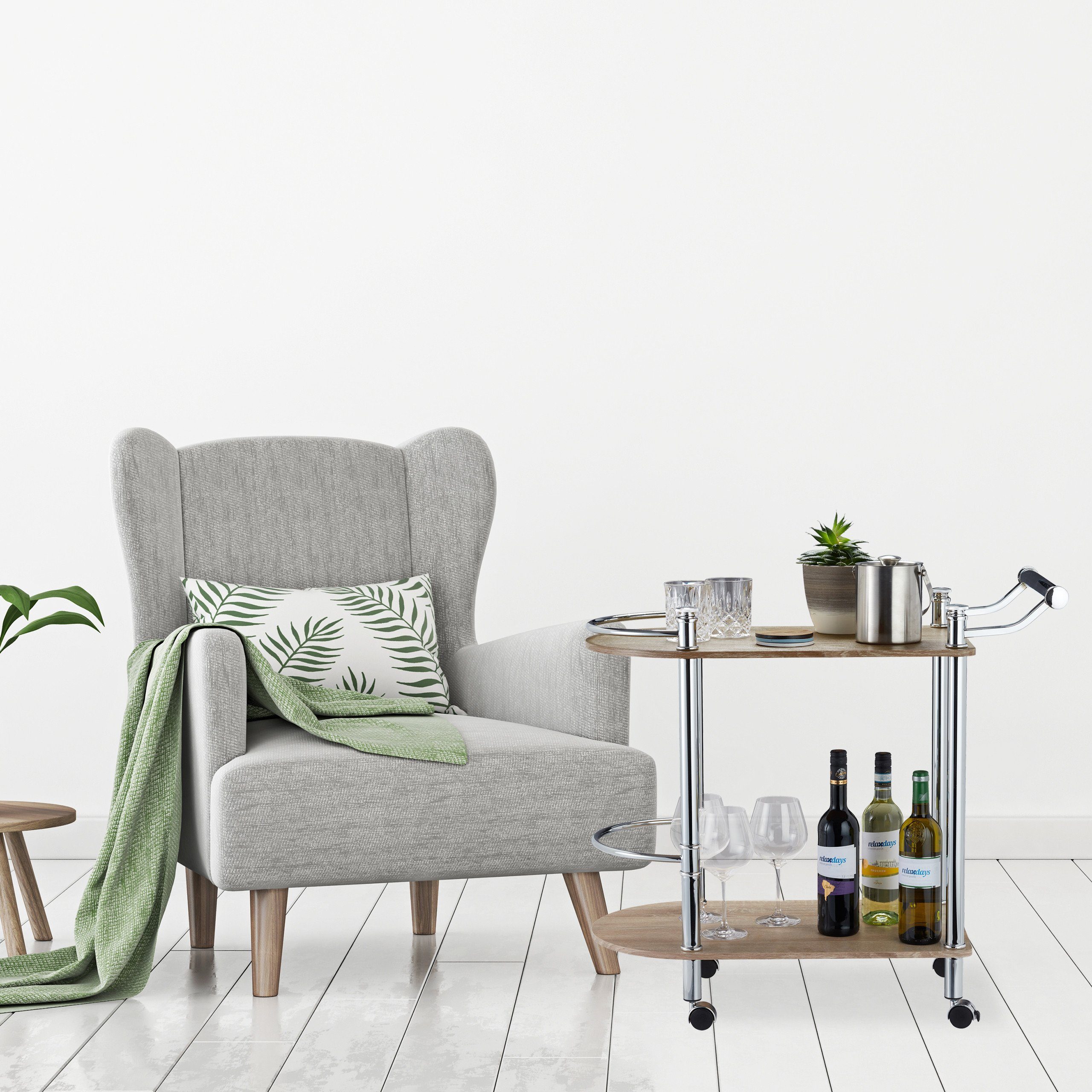 relaxdays Servierwagen mit 2 Etage günstig online kaufen