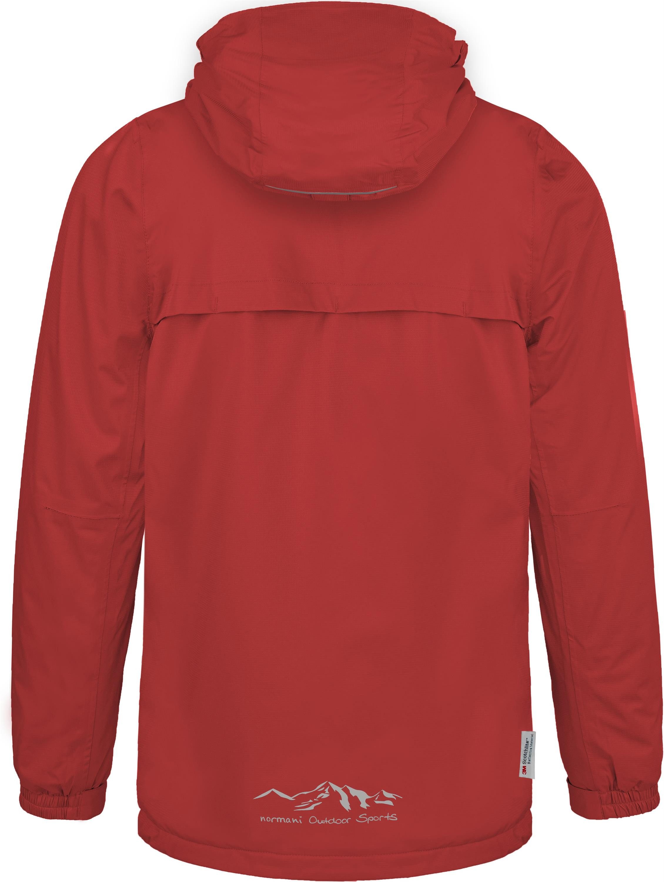 normani Regenjacke Kinder Regenanzug Regenjacke und Regenhose Kinder 2-Teiliges Regen-Set mit Fleecefutter für Junge und Mädchen – Bild 3 von 5