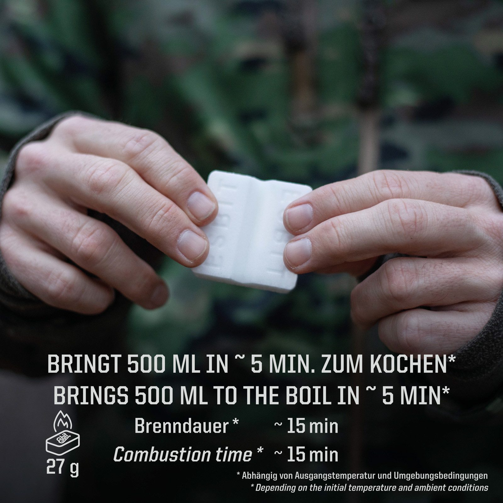 Esbit Gaskocher Trockenbrennstoff Taschenkocher Outdoor, Camping Kocher Klein Leicht 2x27 g